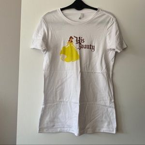 Disney His Beauty Belle White Short Sleeve T-shirt